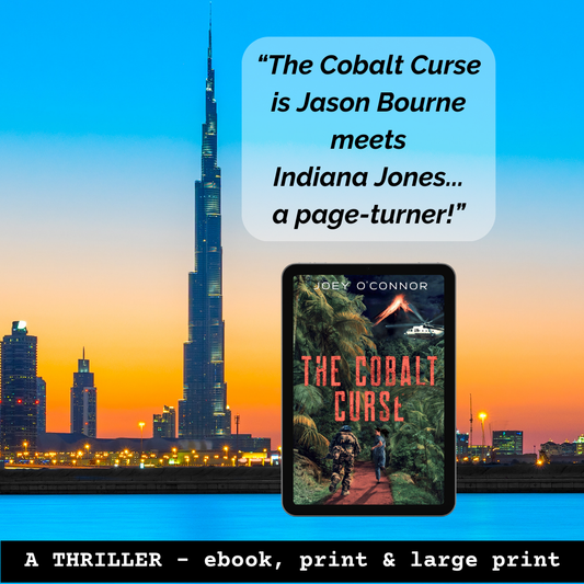 The Cobalt Curse - A Thriller by Joey O'Connor (Large Print)